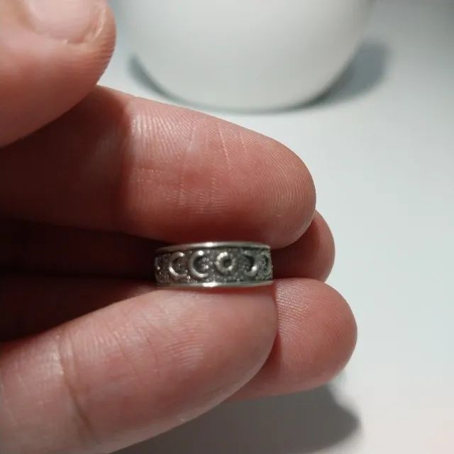 Anel de Prata 925 para Dedo do Pé/Falange - Lua e Estrela, Estilo Boho - Foto 3