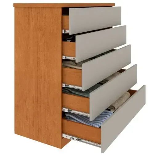 CÔMODA PREMIUM  5 GAV  MDF. PRONTA ENTREGA. - Foto 5