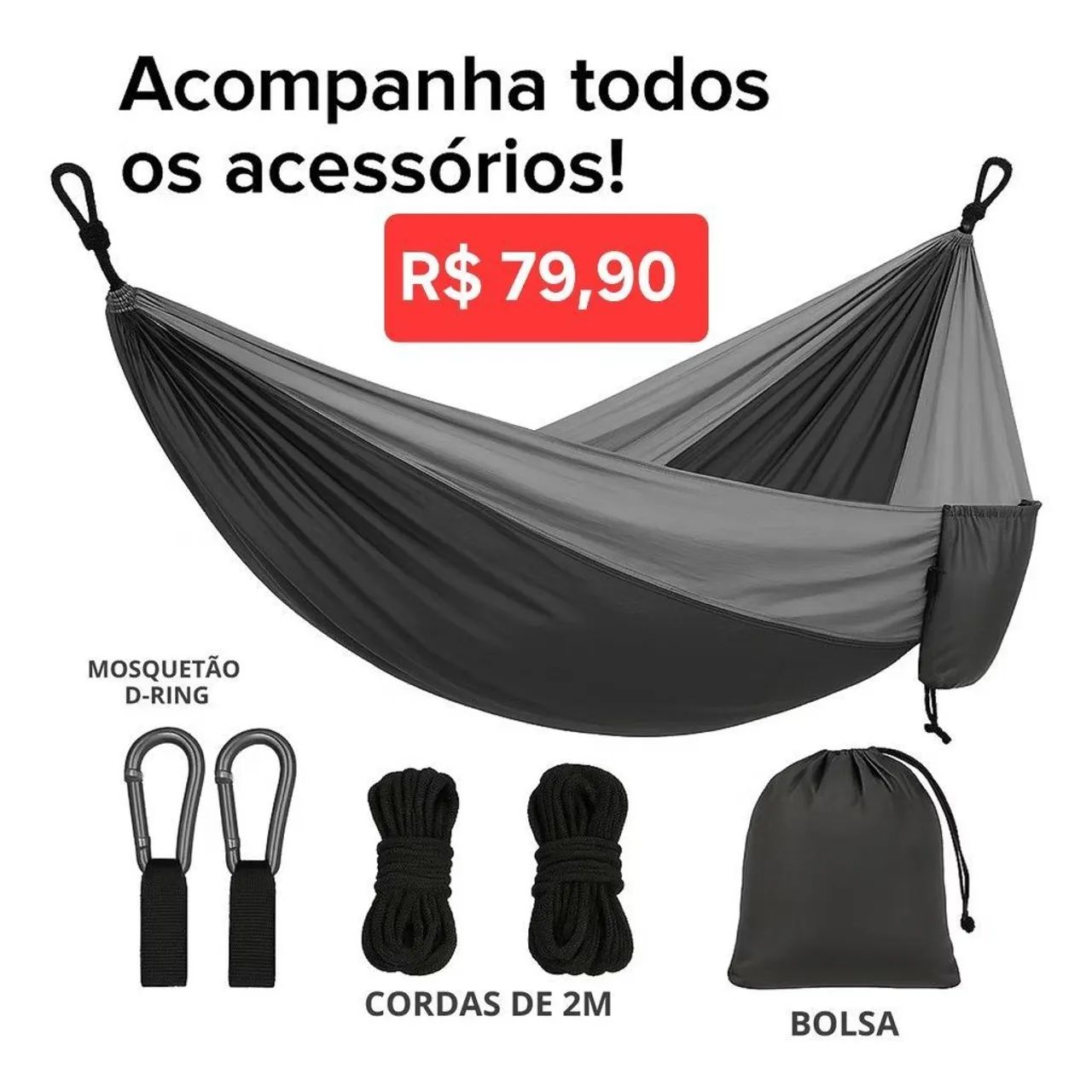Rede camping nylon 