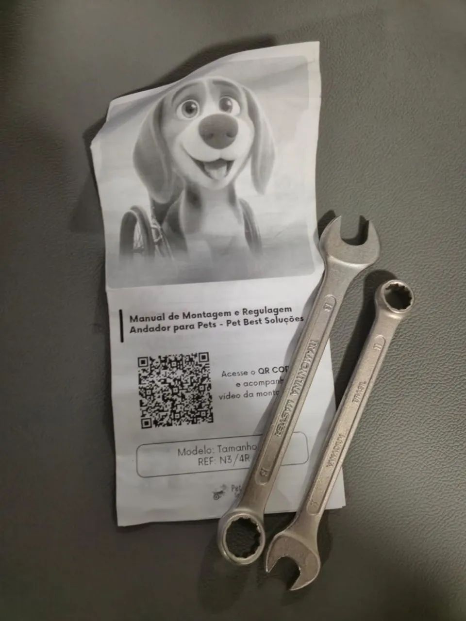 Cadeira de rodas para cães pet tamanho M ajustável  - Foto 6
