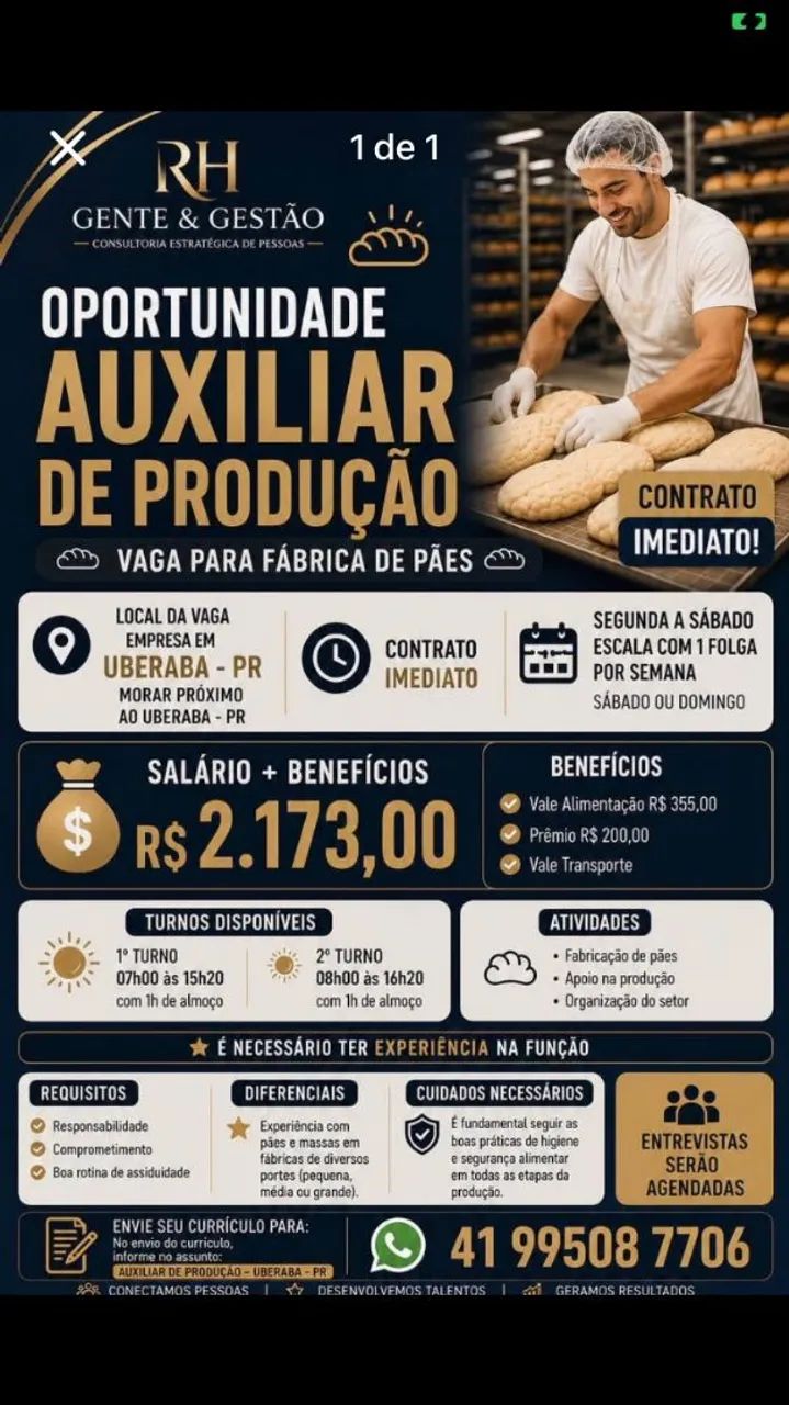 Auxiliar de Produção 