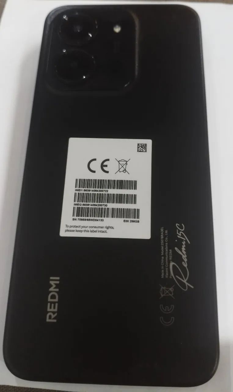 Vendo celular Redmi 15C 
