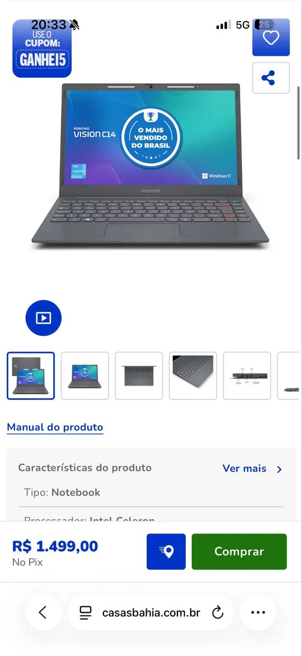 Notebook positivo  - Foto 4