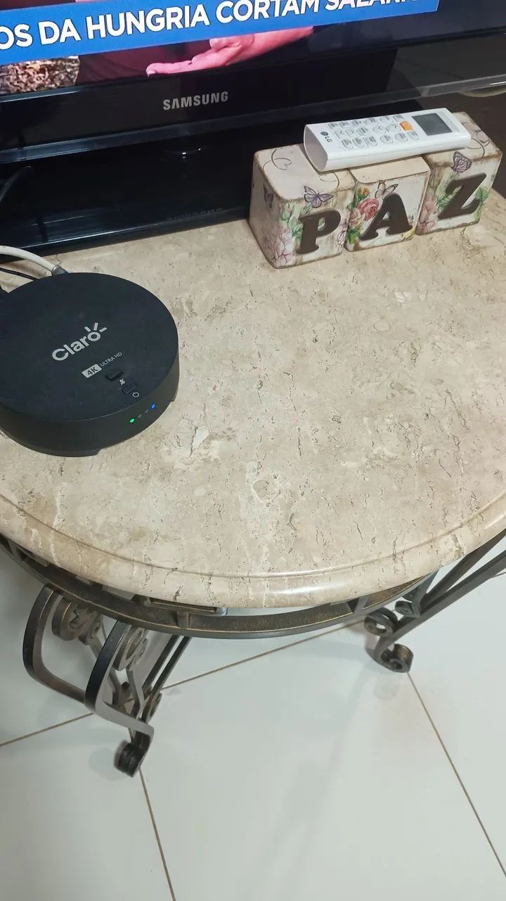 Mesa de canto de ferro e mármore!!! Linda!! - Foto 5