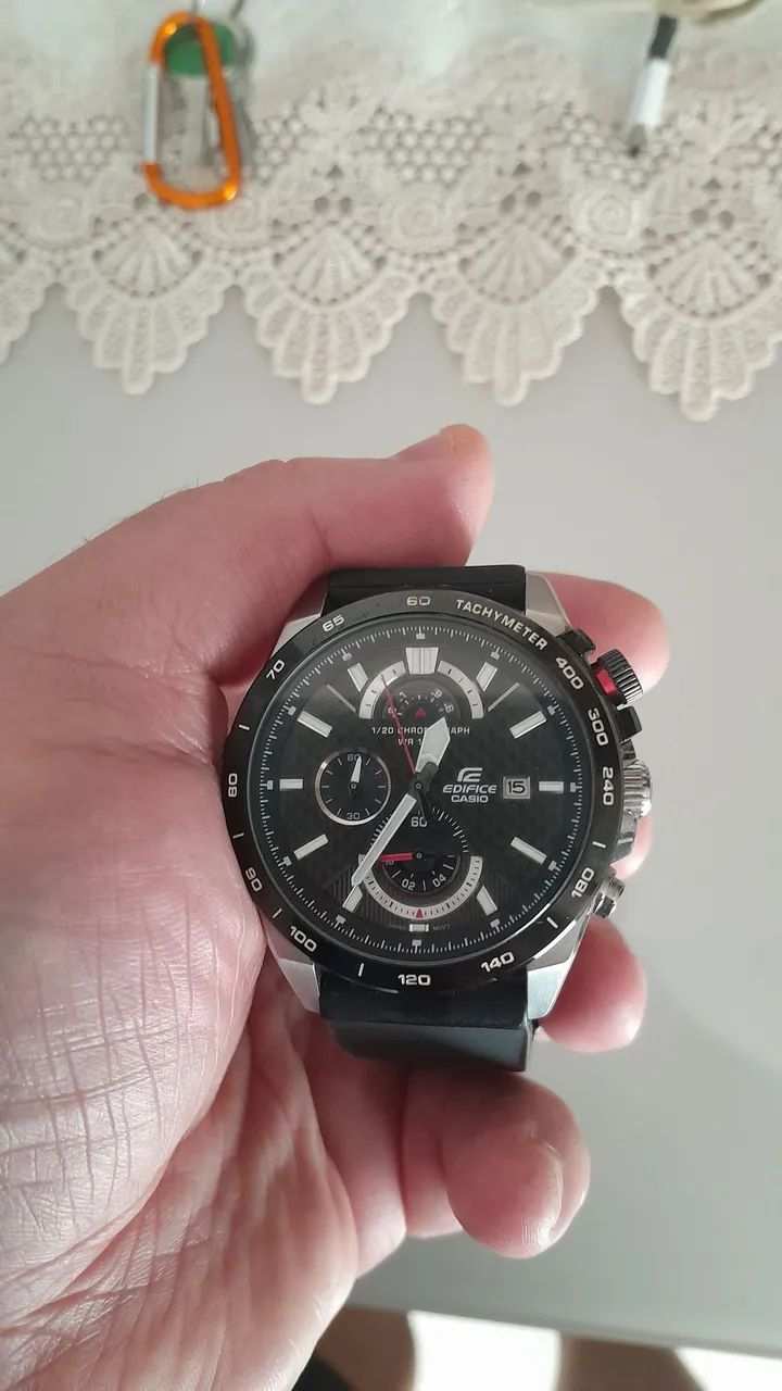 RELÓGIO CASIO EDIFICE MODELO EFR-520 COM CRONÓGRAFO  - Foto 2