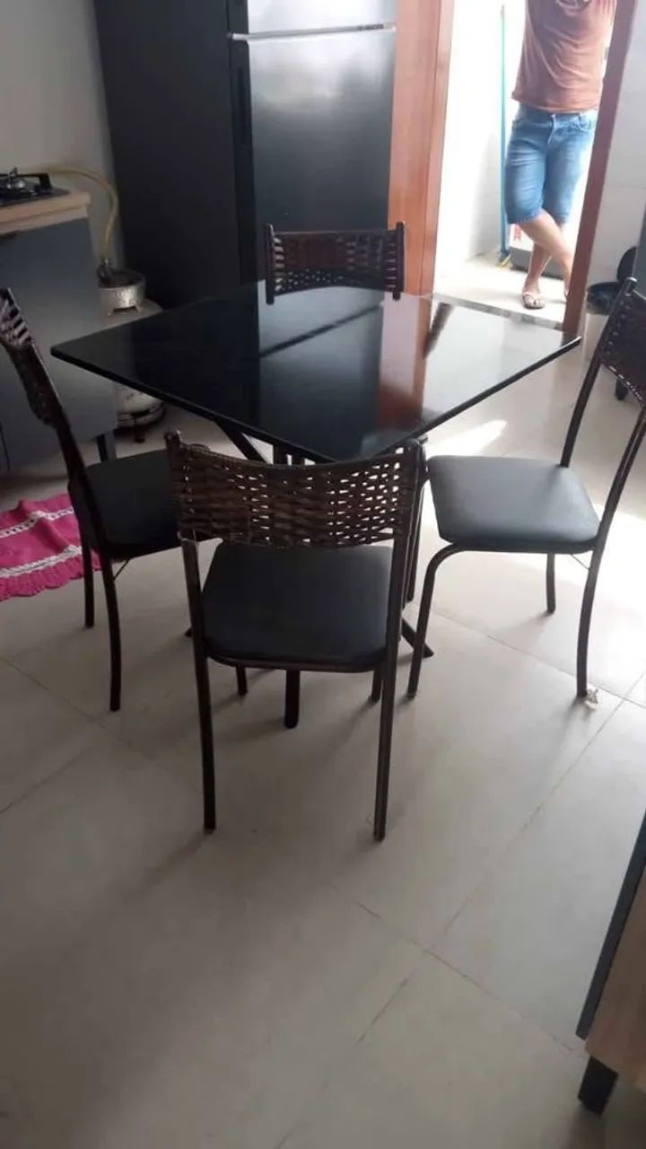 Mesa 4 Cadeiras Nova - Foto 4