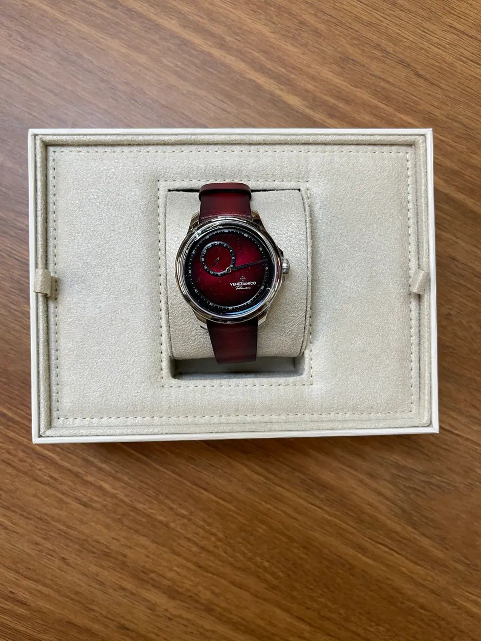 Relógio Venezianico Redentore Enigma Automático Vermelho - Foto 3