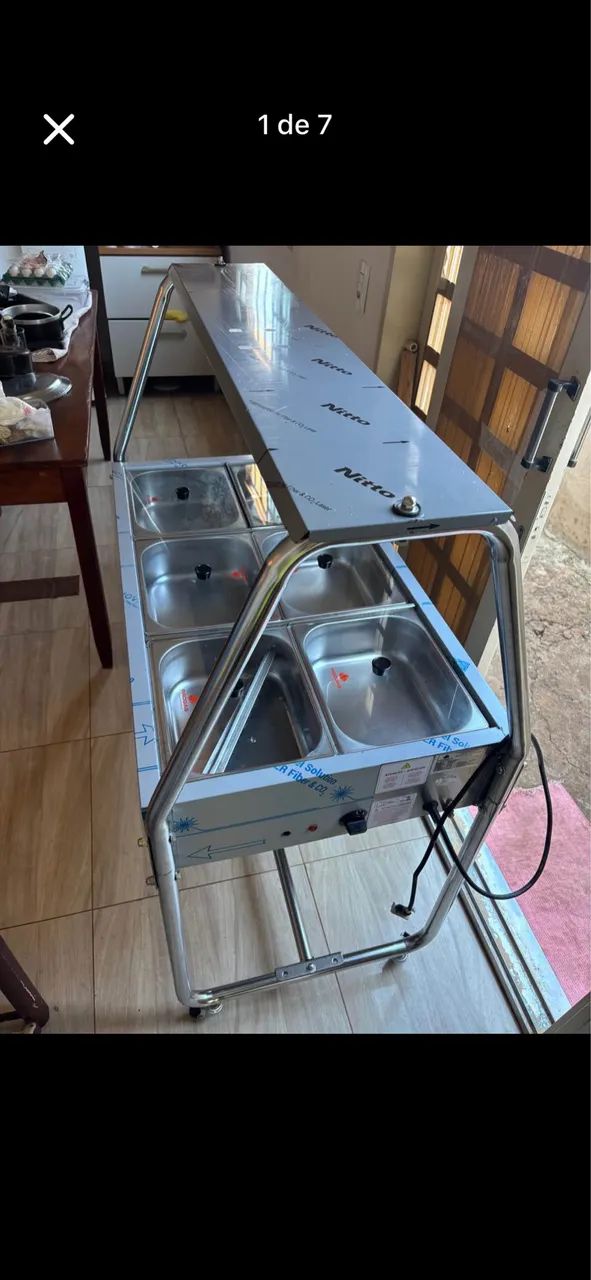 R$1.500,00 VENDO BUFFET TÉRMICO SELF SERVICE - Foto 3