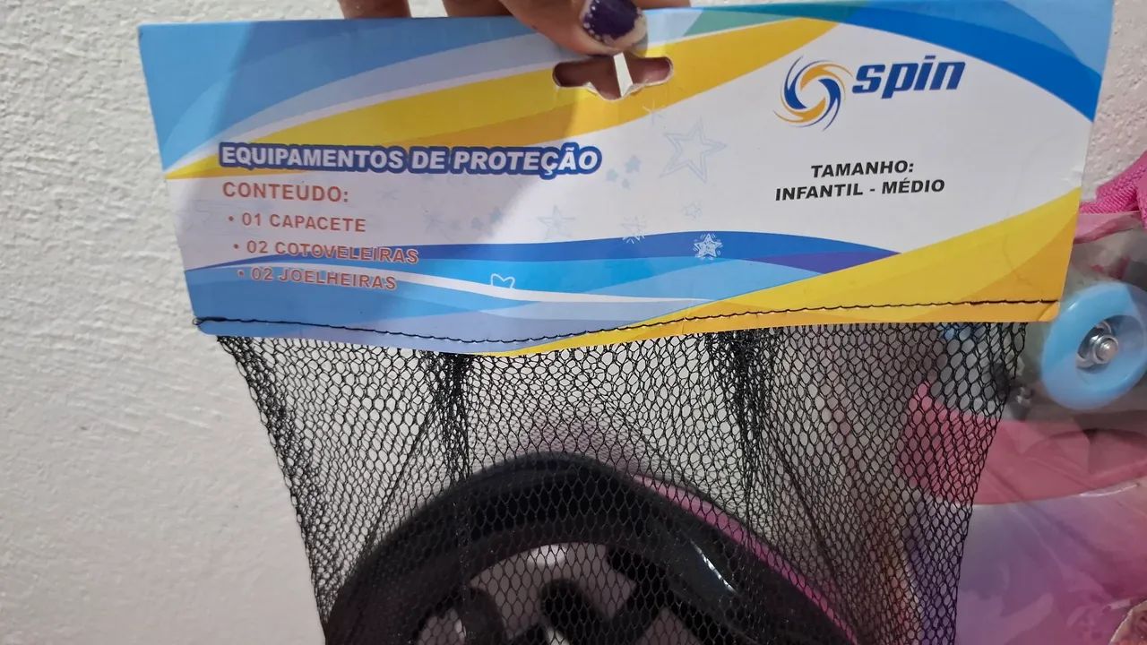 Patins + kit de proteção  - Foto 3