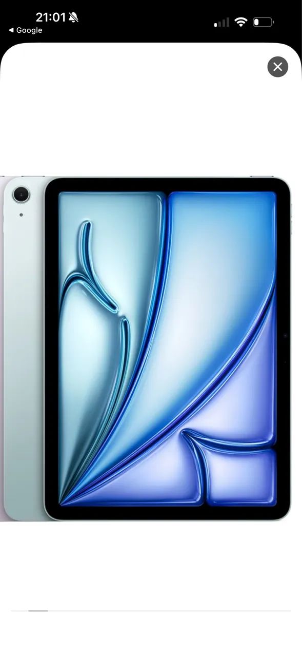 iPad Air 13 (M3) Wi-Fi Azul NA CAIXA  - Foto 2