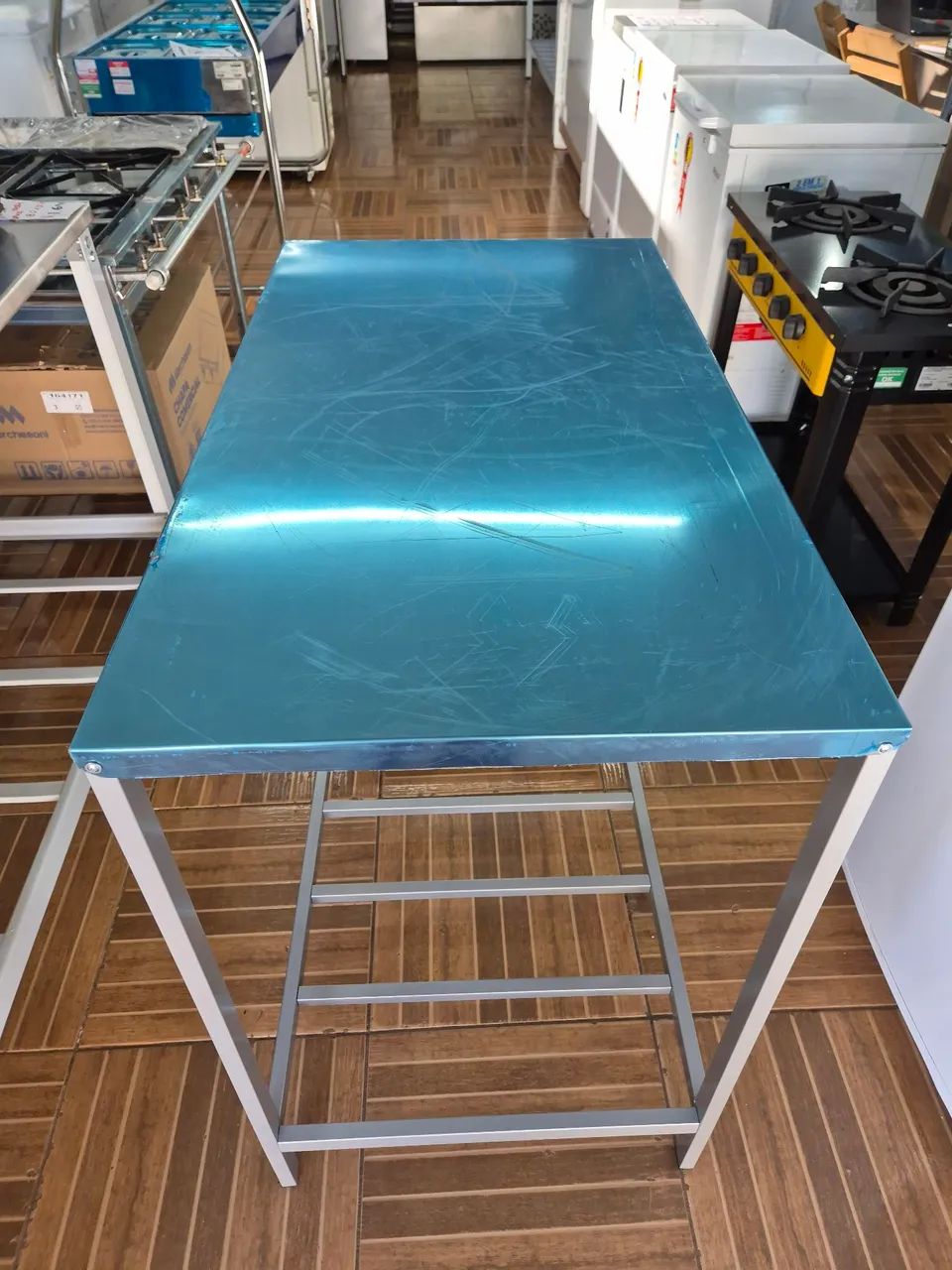 Mesa de inox Nova 1 metro  - Foto 5