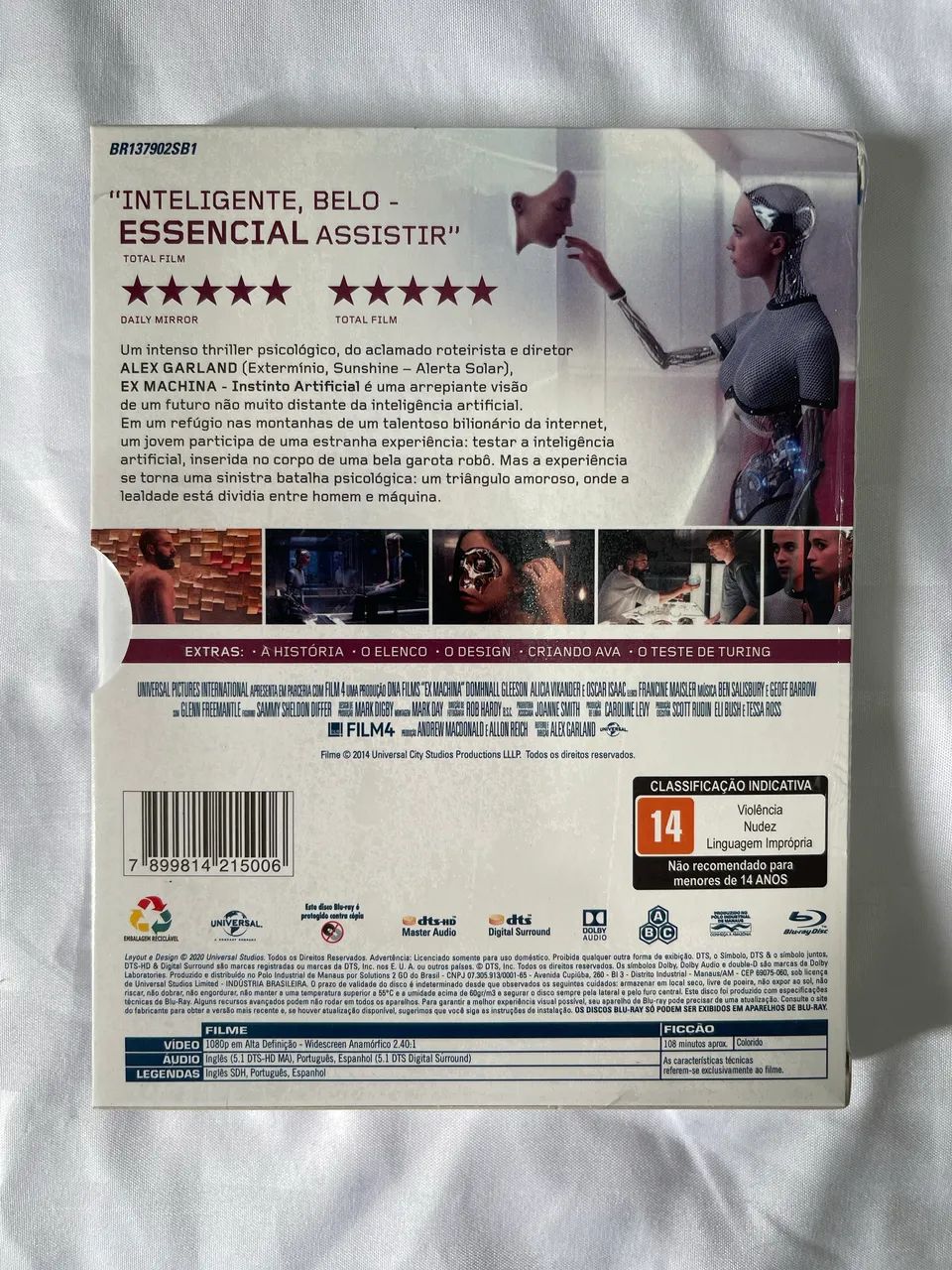 Ex Machina - Bluray (Lacrado) - Foto 2