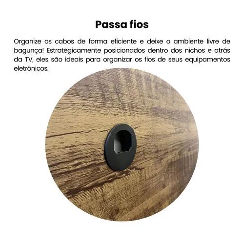Painel Flash para TV até 42 Polegadas com Nicho - Artely - Pinho<br> - Foto 5