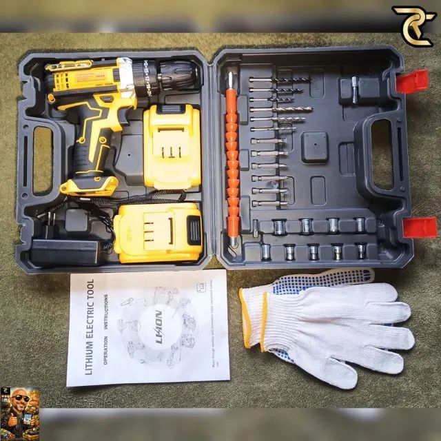 Furadeira Parafusadeira 48v Nova + 2 Baterias + Maleta e Acessórios - Foto 5