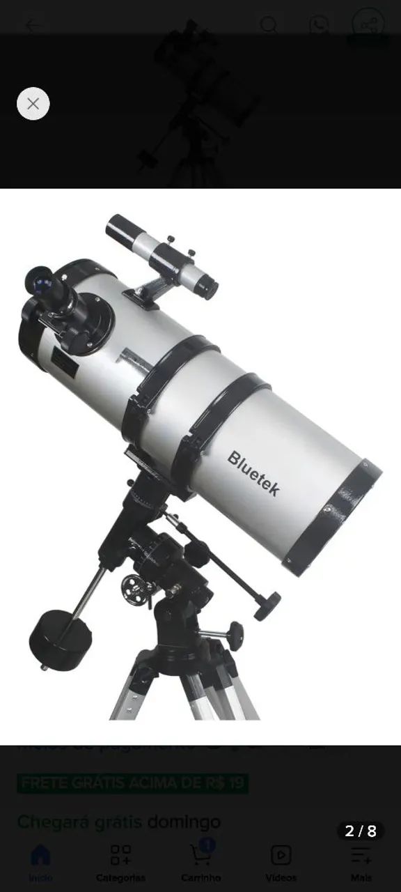 Telescópio Bluetek 150mm - Foto 2