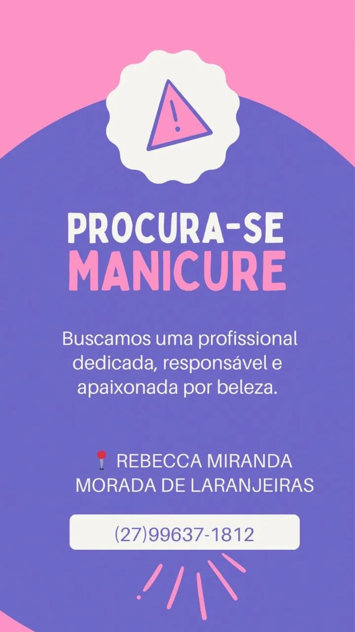 Vagas Para Minicure