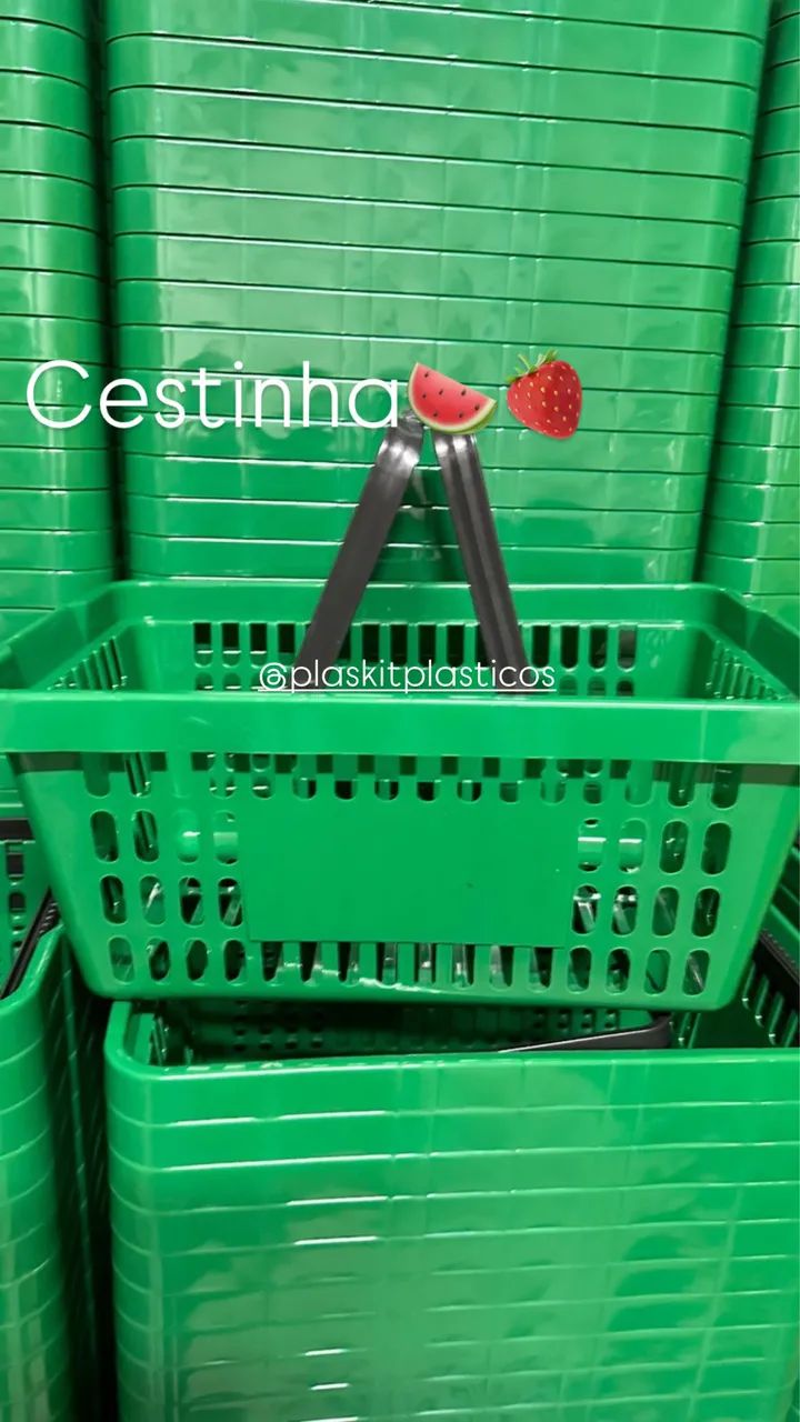 Cestinha de plástico  - Foto 2