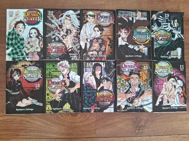 Livros Mangás Demon Slayer/Kimetsu no Yaiba, Volumes 11, 15 até o 23