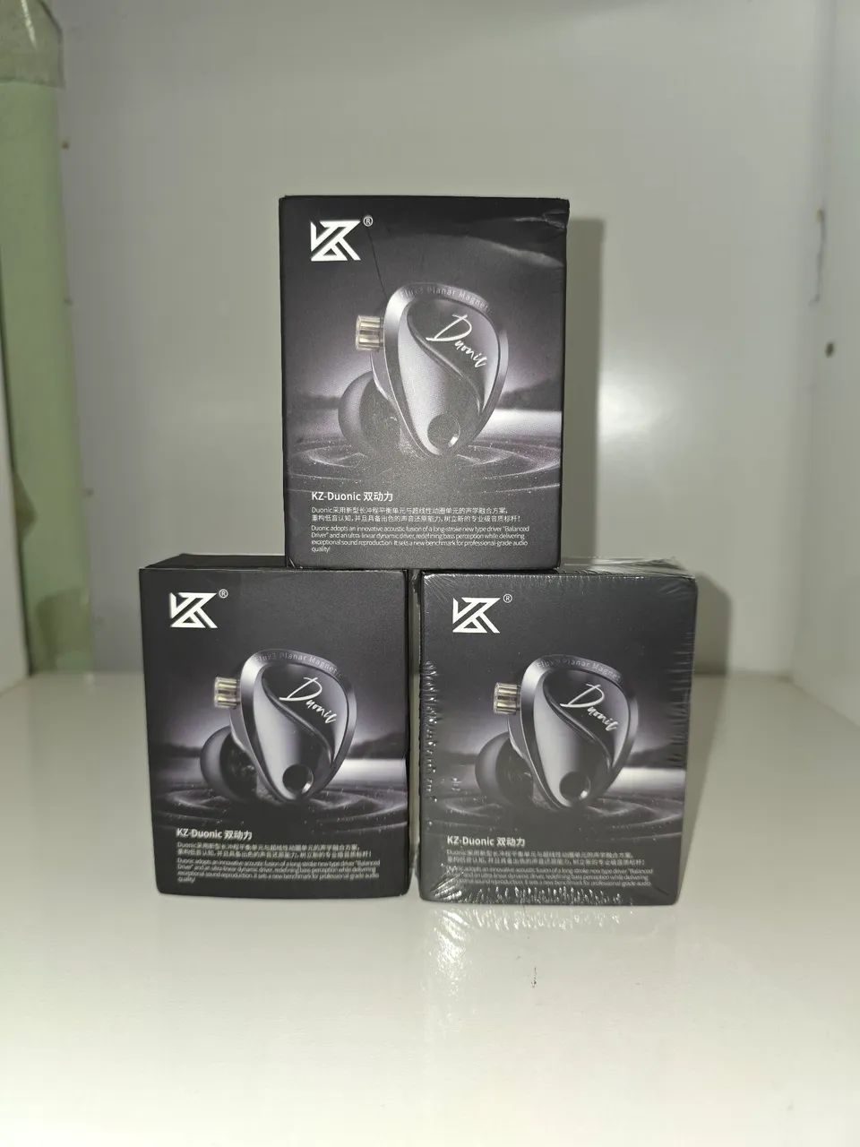 Fone KZ DUONIC Prata, Sem microfone 
