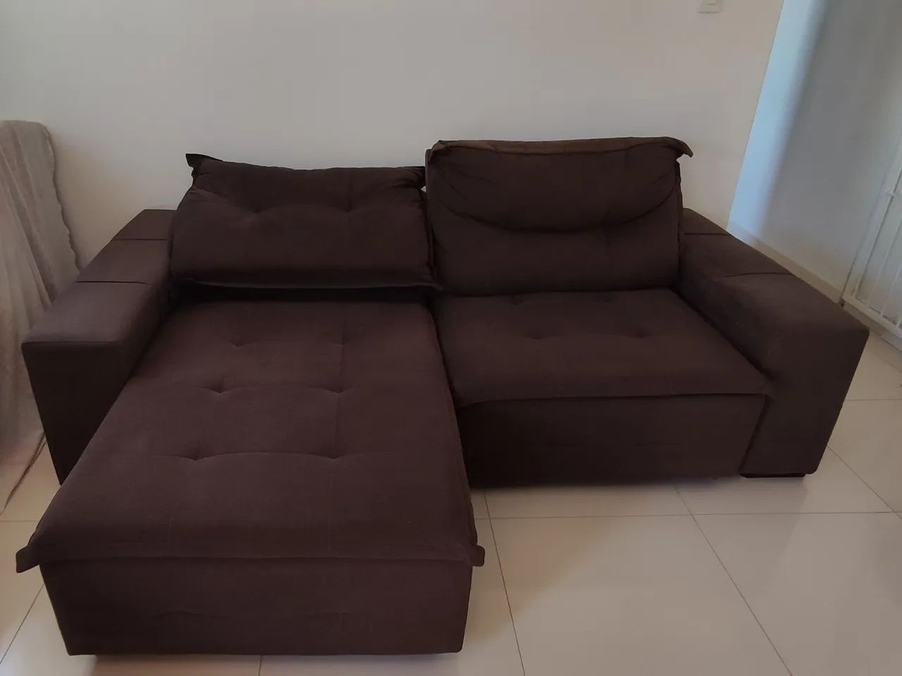 Sofá retrátil e reclinável (usado) - Foto 3