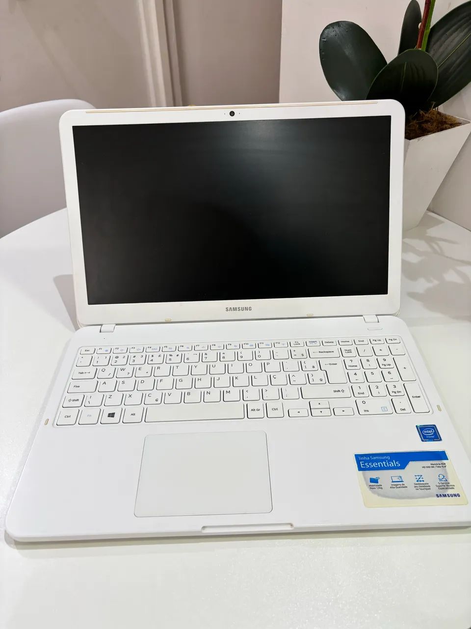 Notebook Samsung Essentials 15.6? Branco 4GB 500GB Conservado