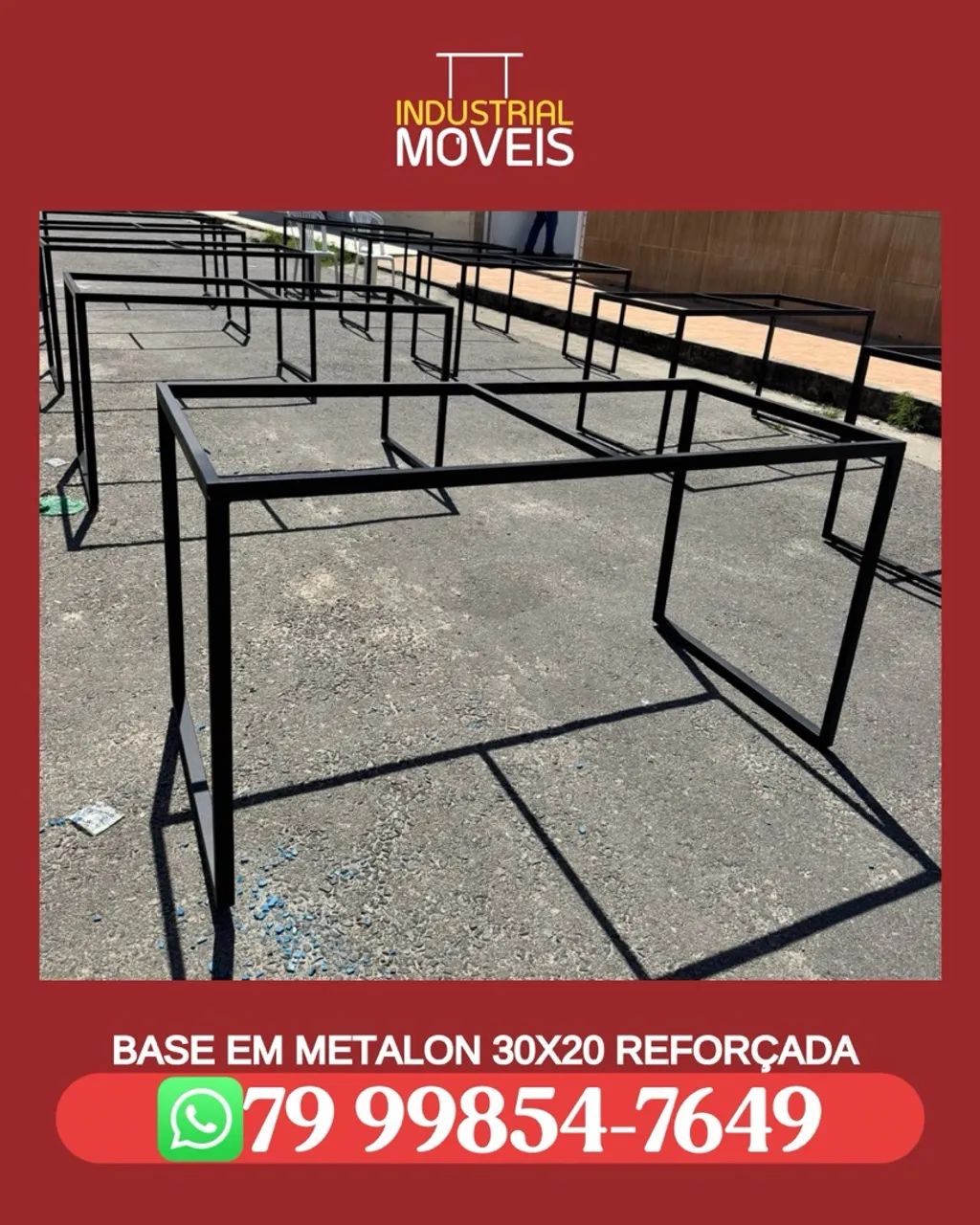 Base em metalon 