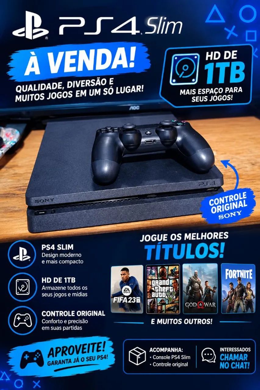Ps4 Slim 1Tb