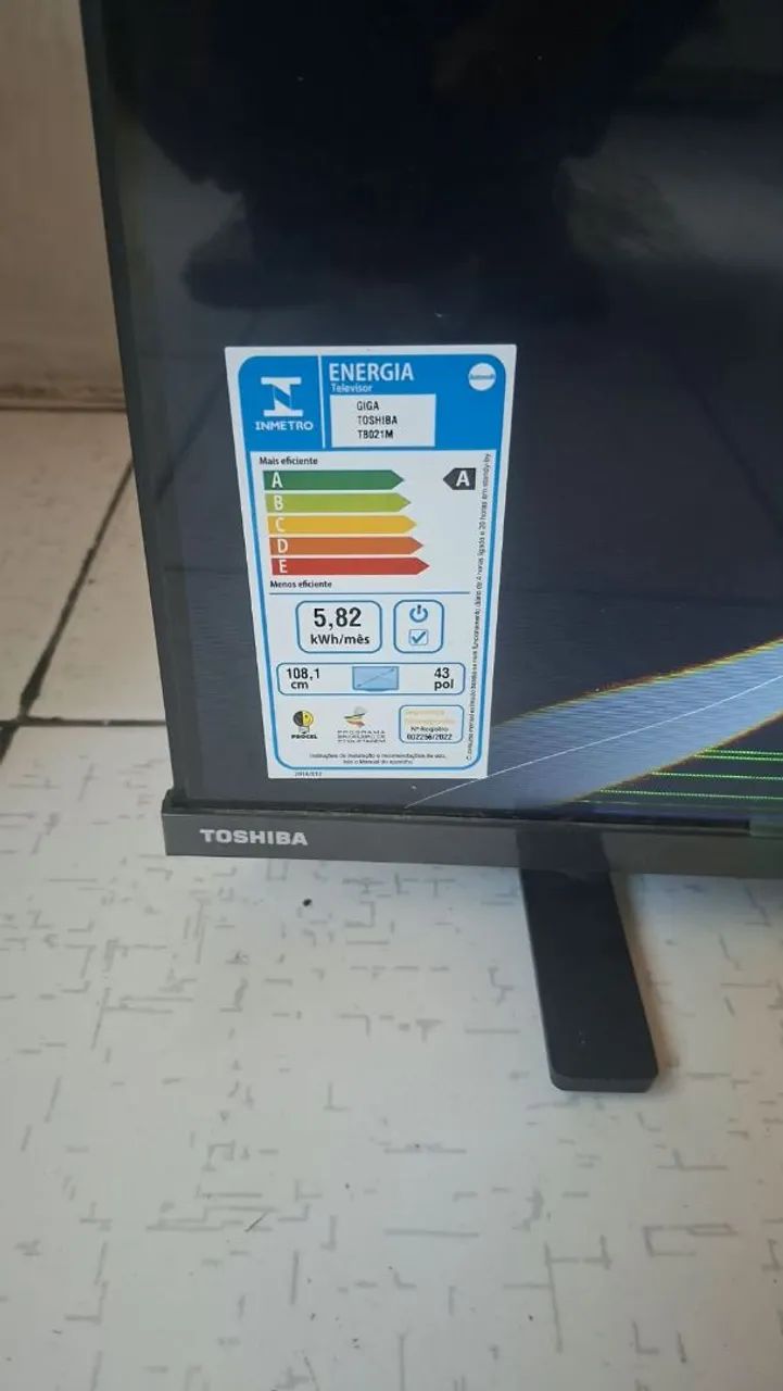 Tv 43 polegadas com defeito 