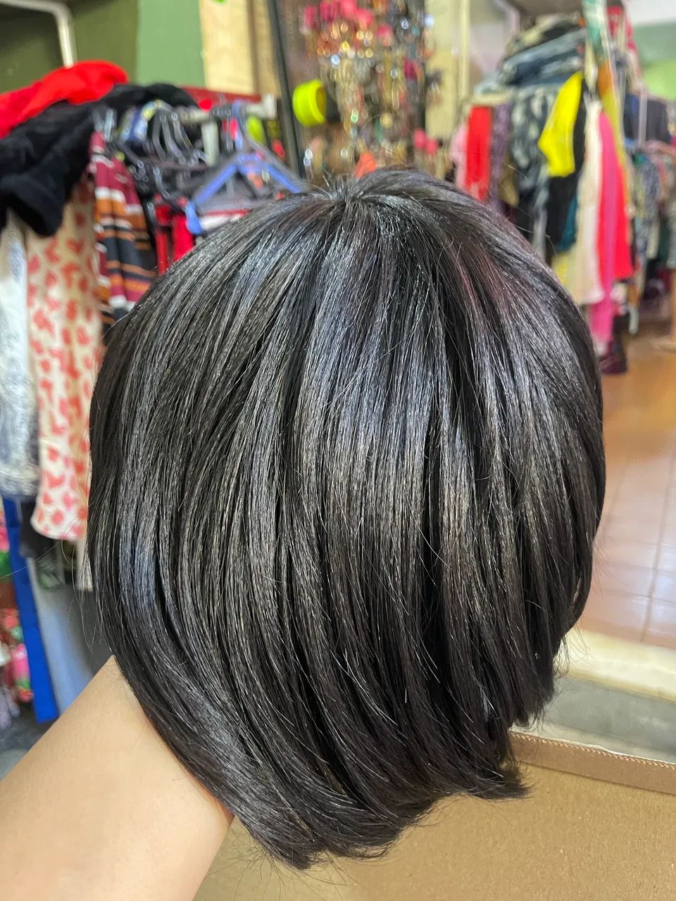 Peruca cabelo humano curta 