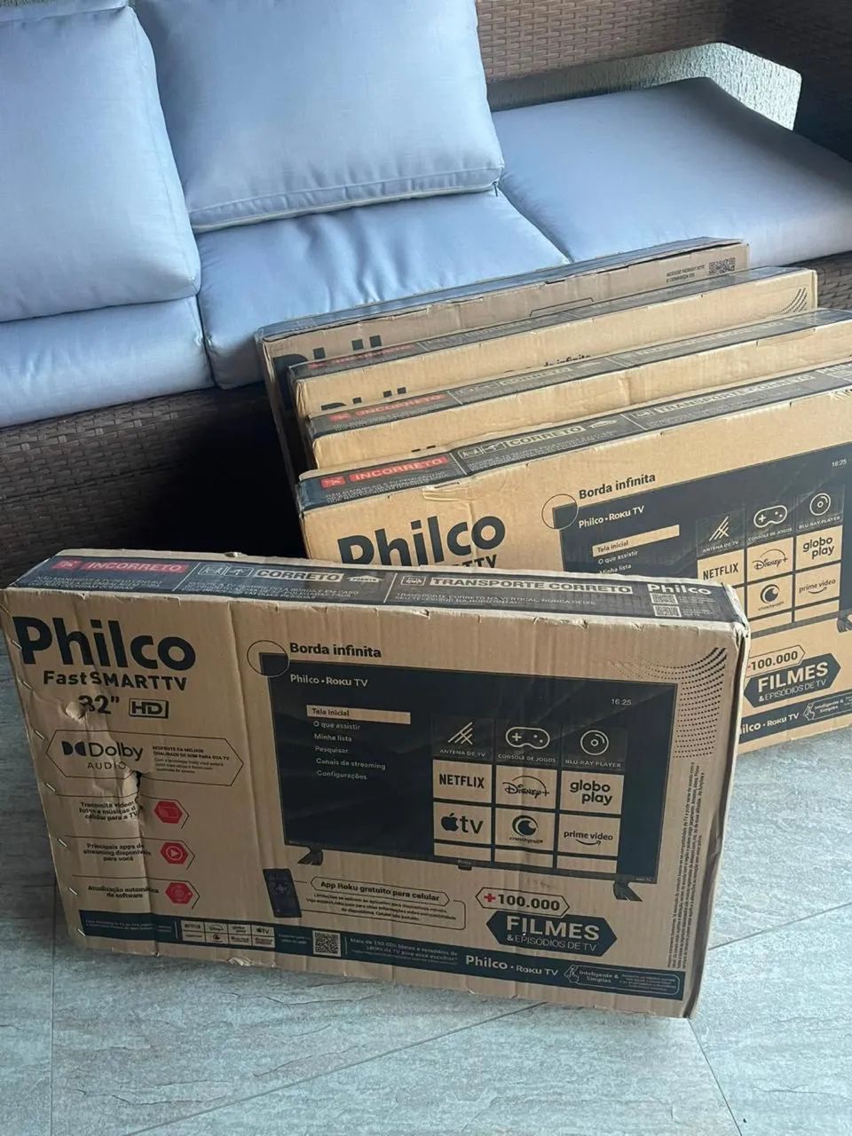 Smart TV Philco Roku 32 HD - Nova na Caixa ?