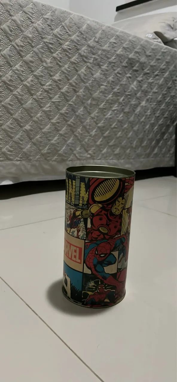 Cofre de Moedas em Lata Marvel Comics Piticas Original / Porta Objetos - Foto 5