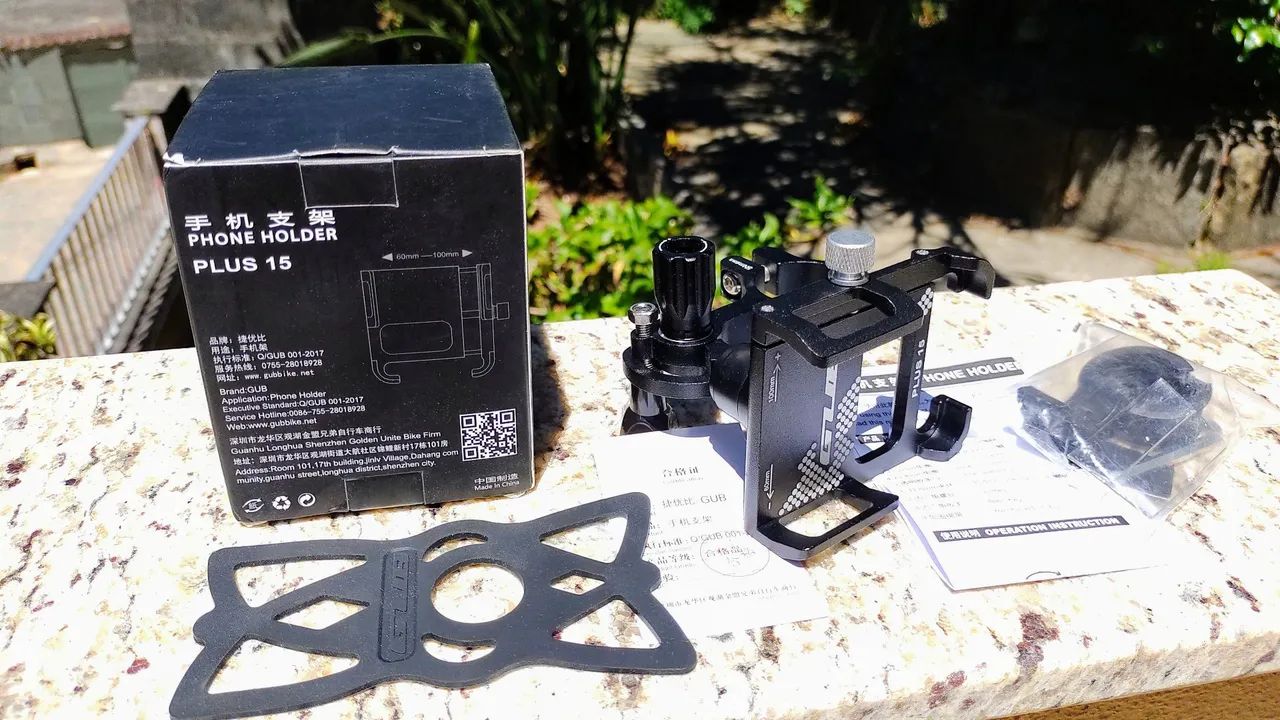 Suporte para celular Gub Plus 15 em alumínio resistente (novo) - Foto 2