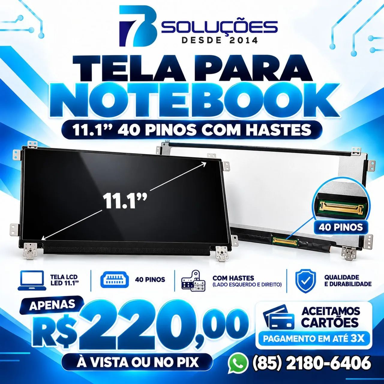 TELAS DE NOTEBOOK NOVAS E SEMINOVAS  - Foto 4