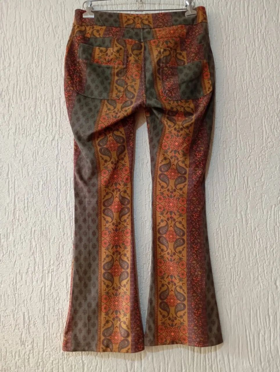 calça bootcut bluesteel paisley feminina tam 34 - Foto 2