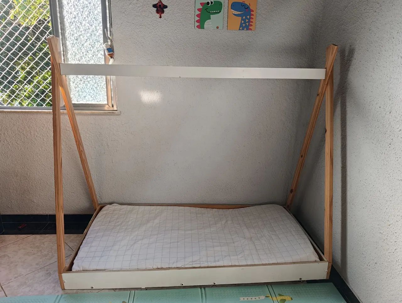CAMA INFANTIL CABANA C/ COLCHÃO 