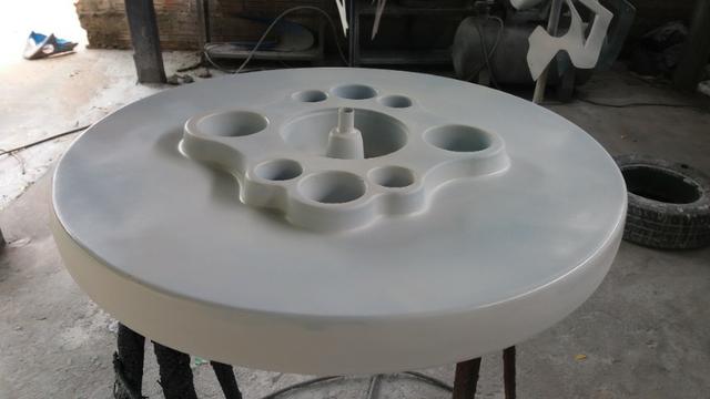 Mesa flutuante com cooler e porta copos para piscina - Foto 5