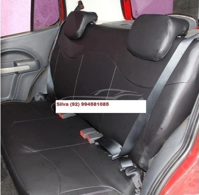 Capa banco Couro Corvin específico sob medida Novo uno Preto jh - Foto 2