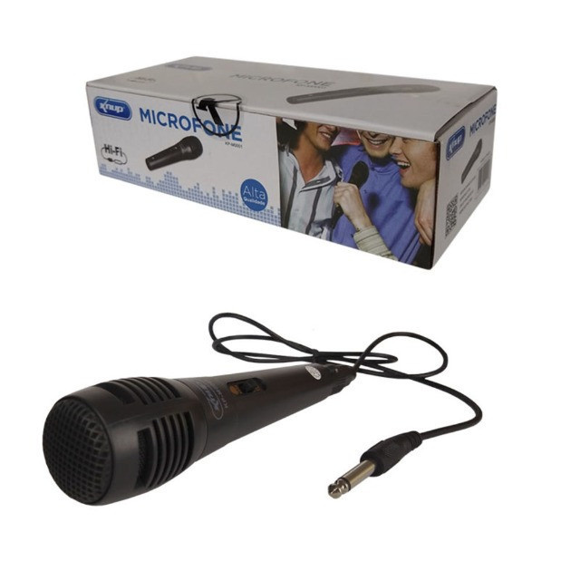 Microfone com Fio para Karaoke KP-M0001