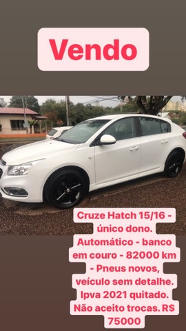 VENDO CRUZE HATCH 1.8 AUT