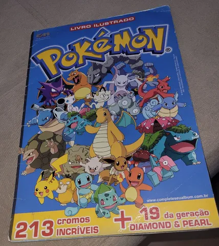 Album De Figurinhas Pokémon Completo Sem Poster Antigo Usado