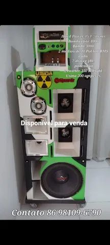 Som Automotivo (Caixa BOB trio) Com Rack Móvel - Áudio, TV, vídeo