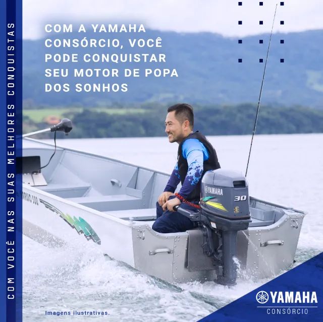 Promoção motor de popa Yamaha 30hp com e sem partida elétrica a pronta entrega!!! - Foto 5