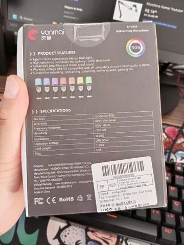 SOONHUA Microfone condensador USB para jogos, para PC, PS4, PS5 e Mac,  suporte antivibração, microfone de estúdio para música, vocais, podcasts,  jogos, streaming e muito mais, podcasts, , Discord : :  Instrumentos