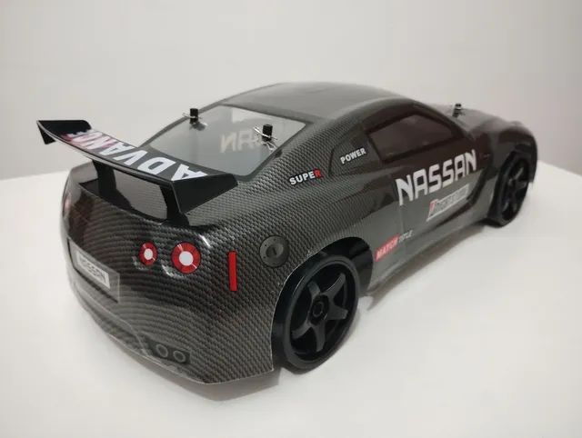 Carrinho De Controle Remoto Nissan Gtr Escala 1:10 Drift