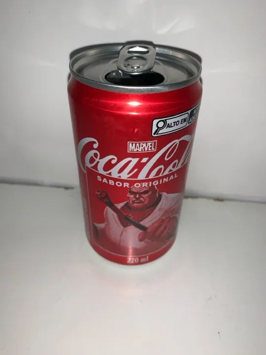 Lata Coca Cola Marvel 2024 Rei do Crime 220ml Vazia Higienizada - Foto 6