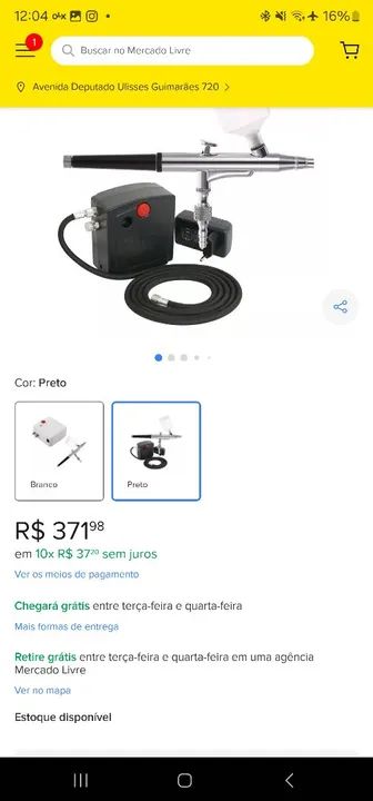 Caneta aerografo + mini compressor - Foto 2