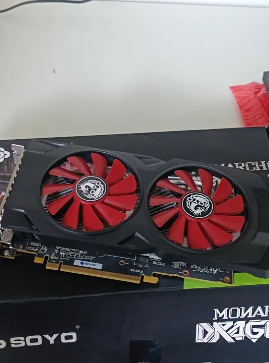 Placa de Vídeo Rx 580 8gb soyo - Foto 2