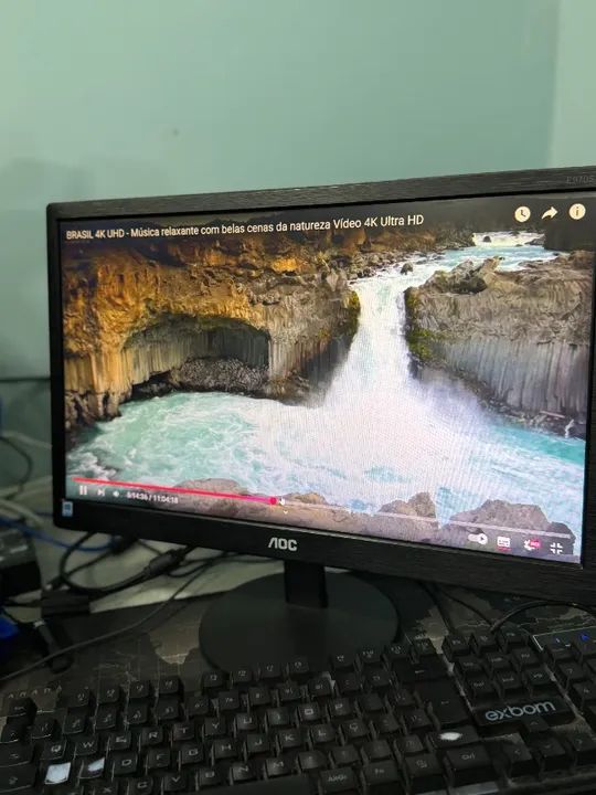 Monitor Aoc Led, 18.5 polegadas, Widescreen, Vga - E970swnl - Foto 6