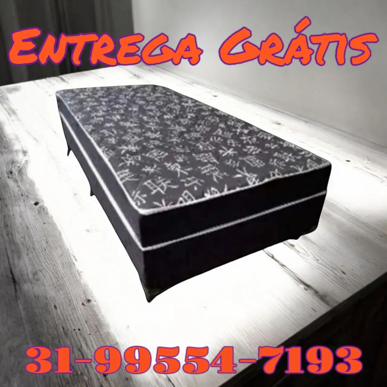 CAMA BOX SOLTEIRO / PROMOÇÃO / ENTREGA GRÁTIS 