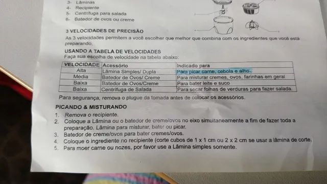 ? Processador de Alimentos Com Mixer e Centrífuga Para Salada [novo] - Foto 6